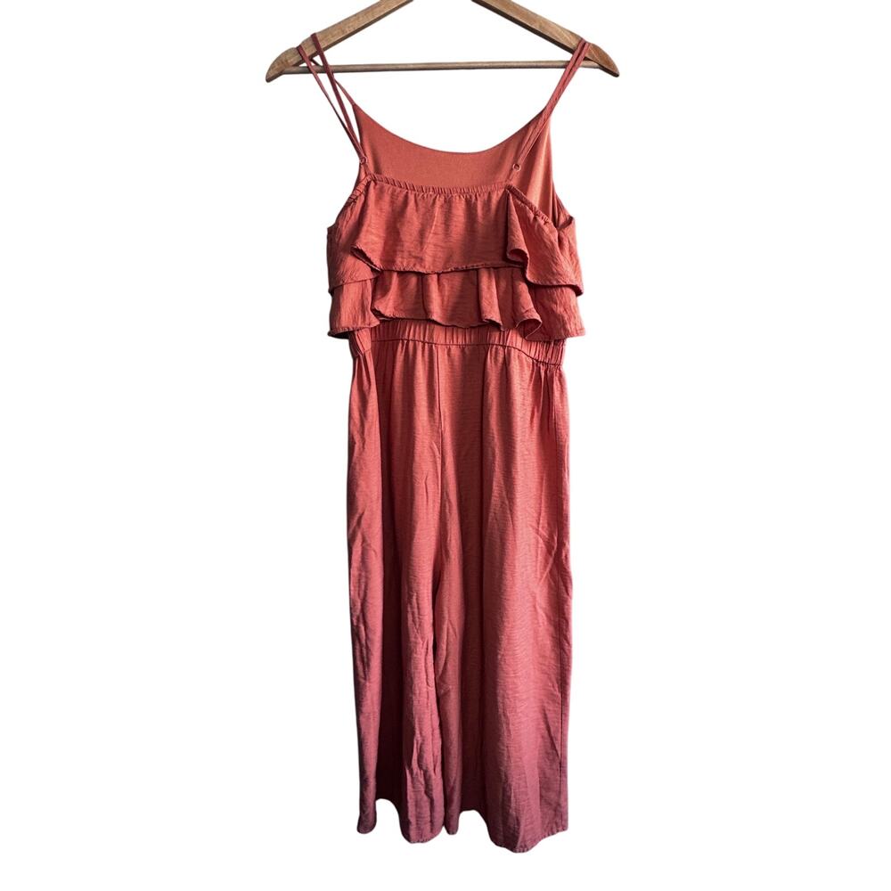 hem & thread Small Peach Ruffle Romper - Picture 2 of 5